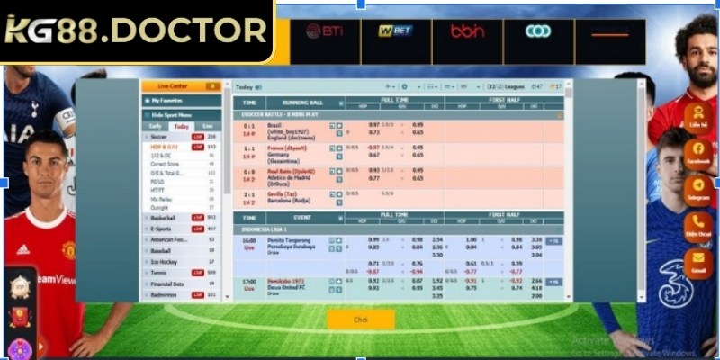 Kèo châu Âu KG88 được nhiều người yêu thích chinh phục