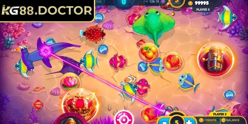 Vua Bắn Cá KG88 – Trải Nghiệm Săn Thưởng Đại Dương 3D 2 Cá trung bình có tốc độ di chuyển vừa phải